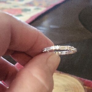 Simulated Diamond Eternity Band Ring Size 6 1/2